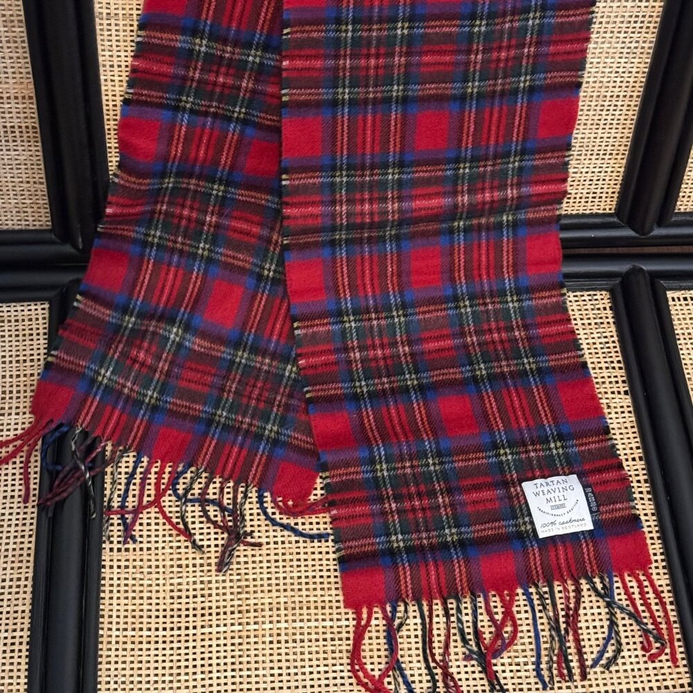 Tartan Weaving Mill 100% Cashmere Royal Stewart Tartan Scarf | UNISEX